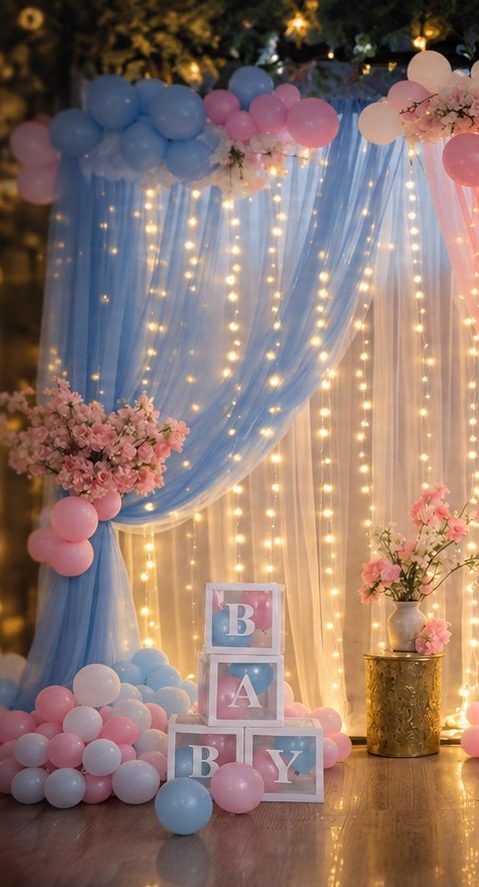 Twinkle twinkle little star theme with fairy lights