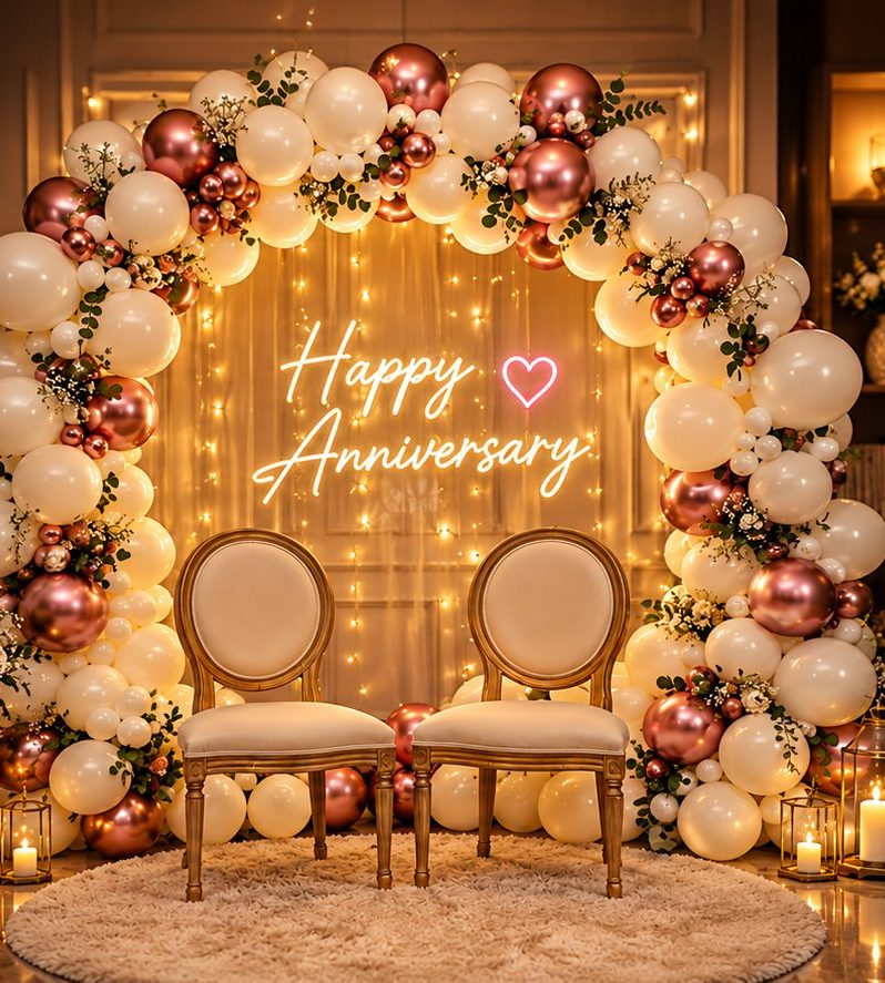 Royal themed baby celebration decor