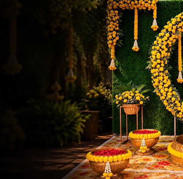 Dussehra decor: traditional entrance setup